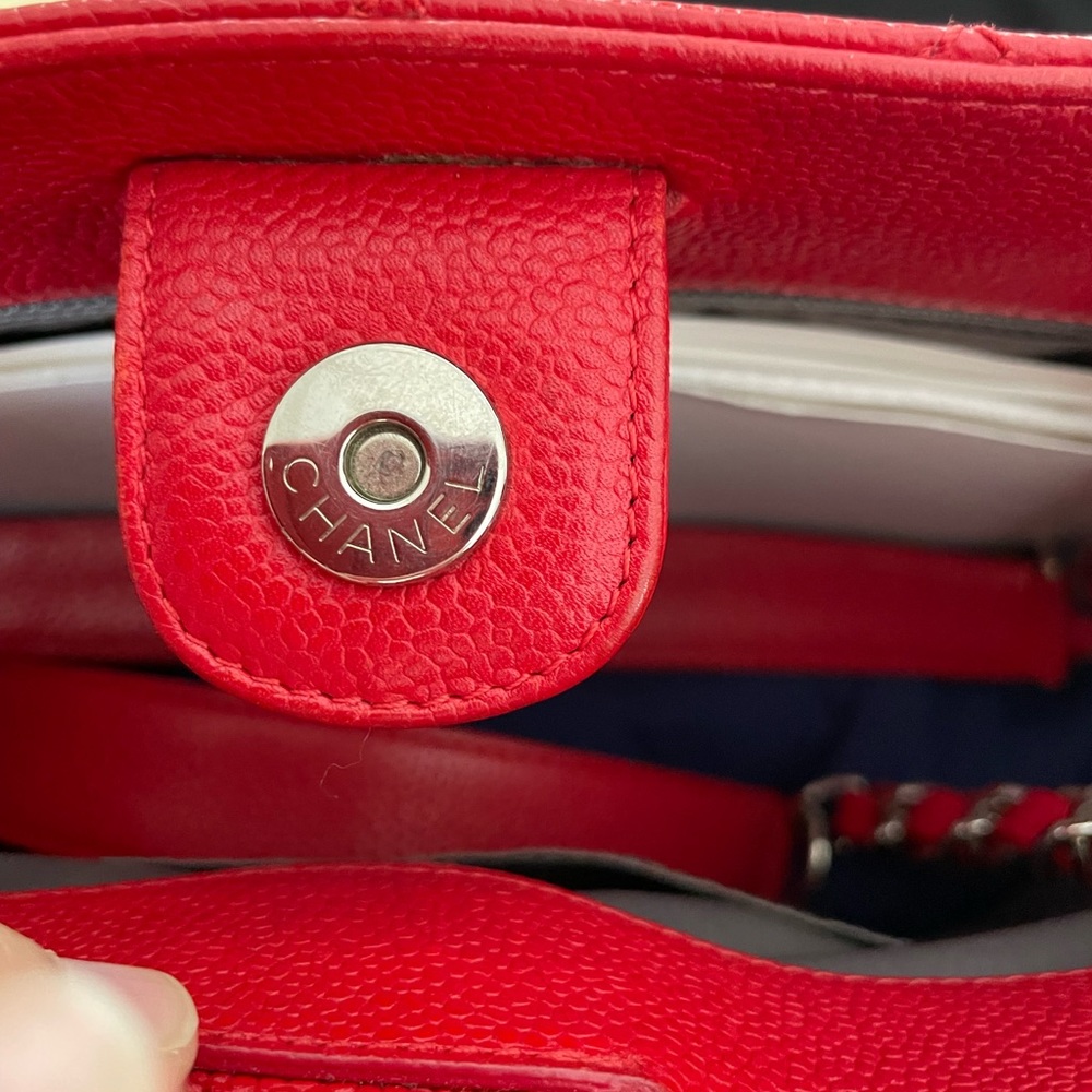 Authentic Chanel Red PST - Picture 10 of 13